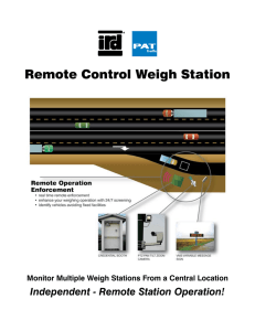 Remote Control Weigh Station - International Road Dynamics, Inc.
