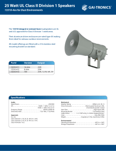 13310-4 Class II Division 1 25W Horn Speaker 8Ω, 16 - GAI