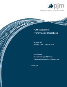 PJM Manual 03: Transmission Operations