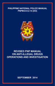 revised pnp manual on anti-illegal drugs operations and
