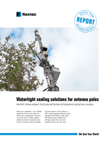 Watertight sealing solutions for antenna poles