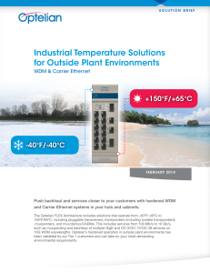 industrial temperature Solutions for outside Plant