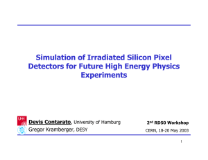 Simulation of Irradiated Silicon Pixel Detectors for Future High