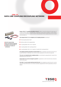 data line coupling/decoupling network