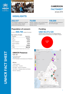 Cameroon | UNHCR FactSheet