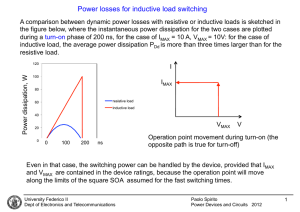 Power losses for inductive load switching