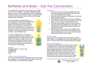 Batteries and Bulbs – Get the Connection!
