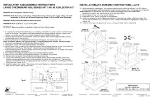 GBL Series AFT/AI/A5 Reflector Kit