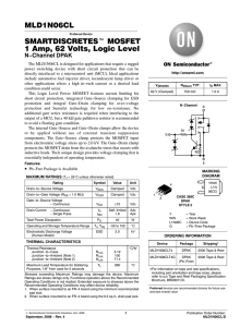 MLD1N06CL SMARTDISCRETESt MOSFET 1 Amp, 62 Volts, Logic