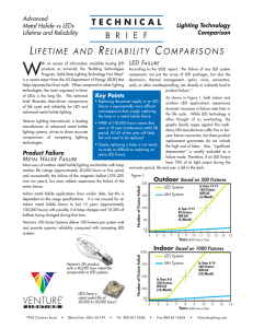 MH vs LED Lifetime and Reliability Comparisons