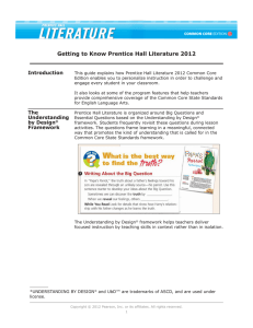 Getting to Know Prentice Hall Literature 2012