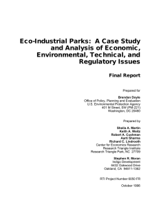 Eco-Industrial Parks: A Case Study and Analysis of Economic