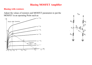 Biasing MOSFET Amplifier