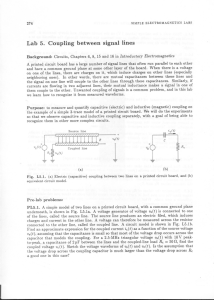 Lab 5. Coupling between signal lines