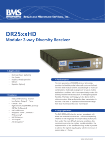 DR25xxHD Series - Broadcast Microwave Services