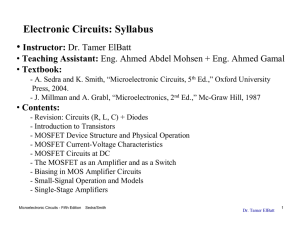 Electronic Circuits: Syllabus