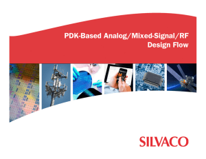 PDK-Based Analog/Mixed-Signal/RF Design Flow