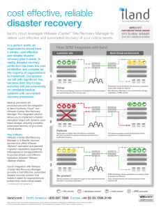 cost effective, reliable disaster recovery