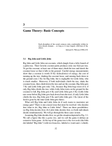 Chapter 3: Game Theory: Basic Concepts