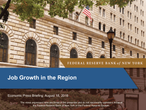 Job Growth in the Region - Federal Reserve Bank of New York