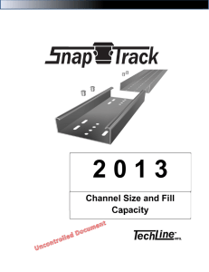 Channel Size and Fill Capacity