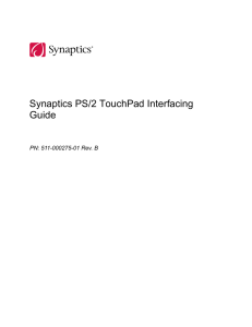 Synaptics PS/2 TouchPad Interfacing Guide