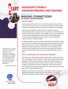 Making Connections to Deepen Understanding