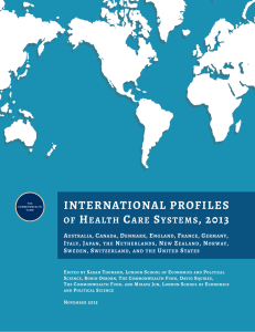 International Profiles of Health Care Systems, 2013