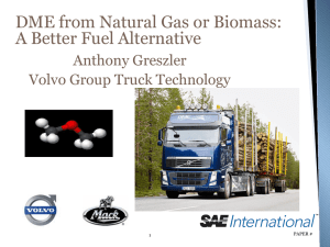 DME from Natural Gas or Biomass: A Better Fuel Alternative