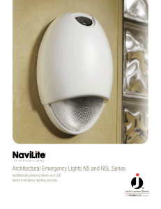 Architectural Emergency Lights N5 and N5L Series