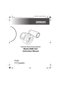 Model HEM-7221 Instruction Manual
