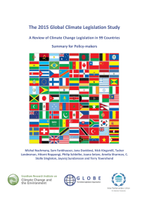 The 2015 Global Climate Legislation Study