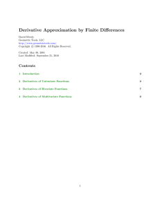 Derivative Approximation by Finite Differences
