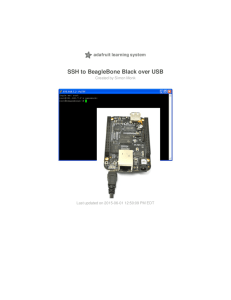 SSH to BeagleBone Black over USB