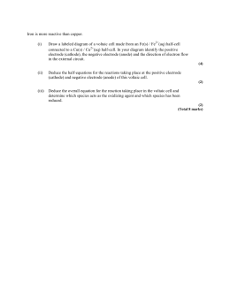 Chapter 19 electrochemistry worksheet