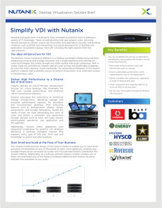 Simplify VDI with Nutanix