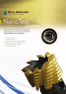 Now - Nanotesting by Micro Materials