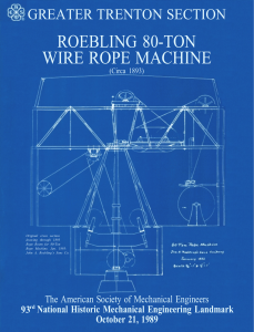 ROEBLING 80-TON WIRE ROPE MACHINE