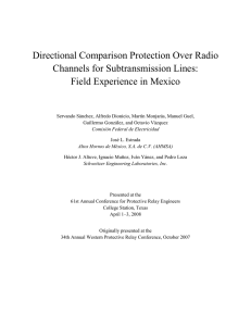 Directional Comparison Protection Over Radio Channels for
