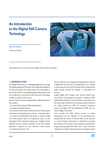 An Introduction to the Digital Still Camera Technology