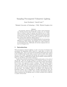 Sampling Precomputed Volumetric Lighting