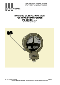 magnetic oil level indicator for power