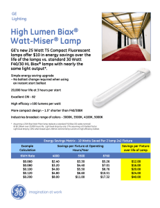 GE CFL Lamps | High Lumen Biax® Watt