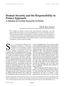 Human Security and the Responsibility to Protect