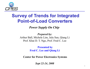 Survey of Trends for Integrated Point-of-Load Converters