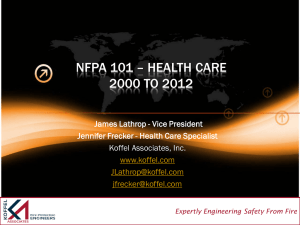nfpa 101 – health care 2000 to 2012