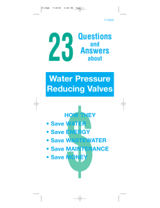 Questions Answers Water Pressure Reducing Valves