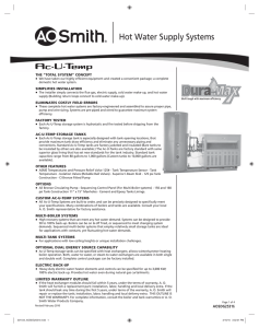 Hot Water Supply Systems
