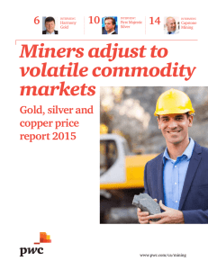 Gold, silver and copper price report 2015