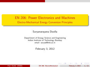 EN 206: Power Electronics and Machines - Electro